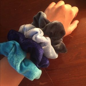 Velvet Blue Scrunchie Bundle